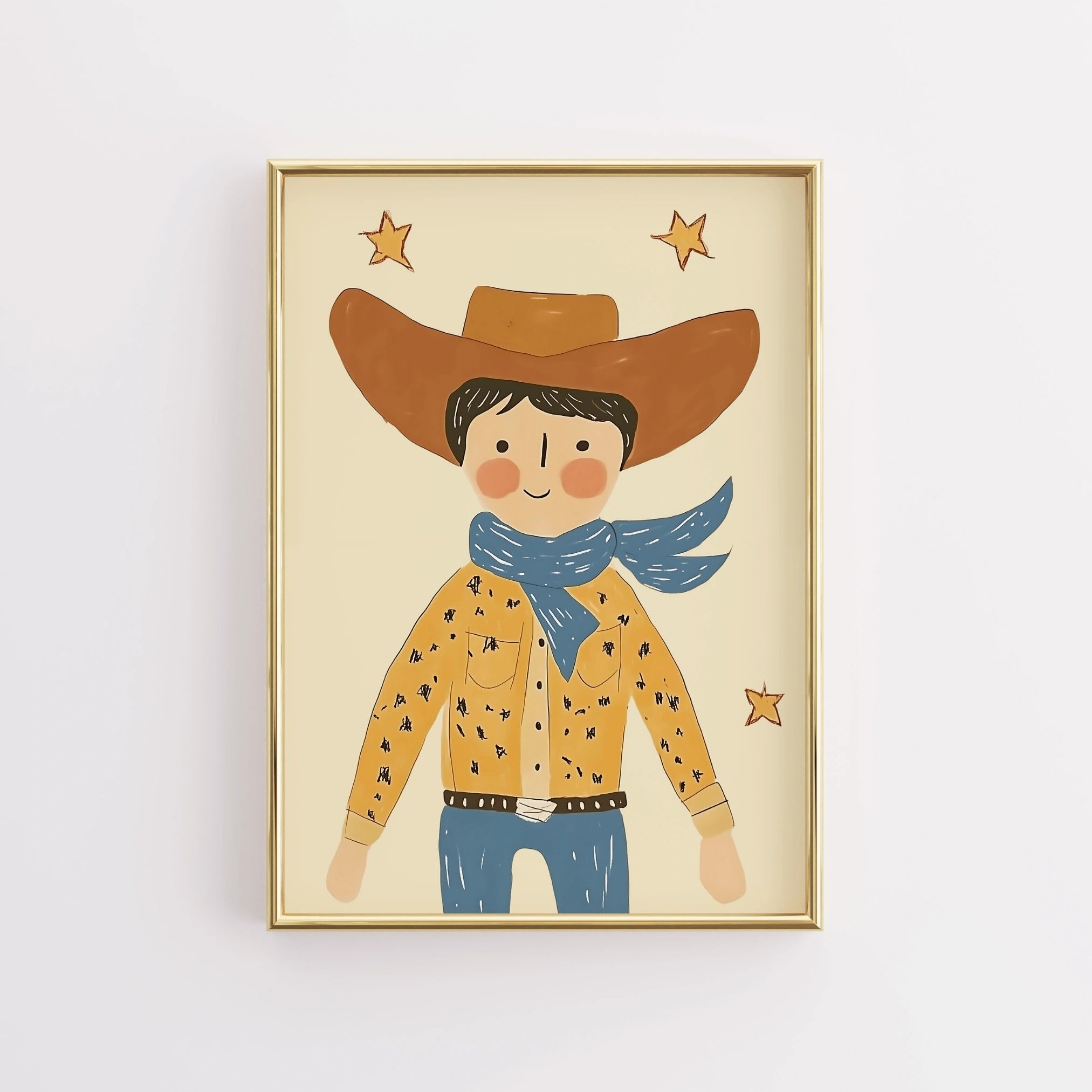 Cowboy Wall Art – Poster per cameretta dei bambini in stile western