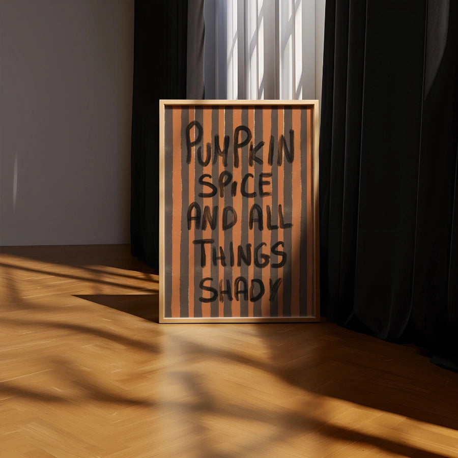 Zucca, spezie e tutto ciò che è losco - Divertente stampa di Halloween