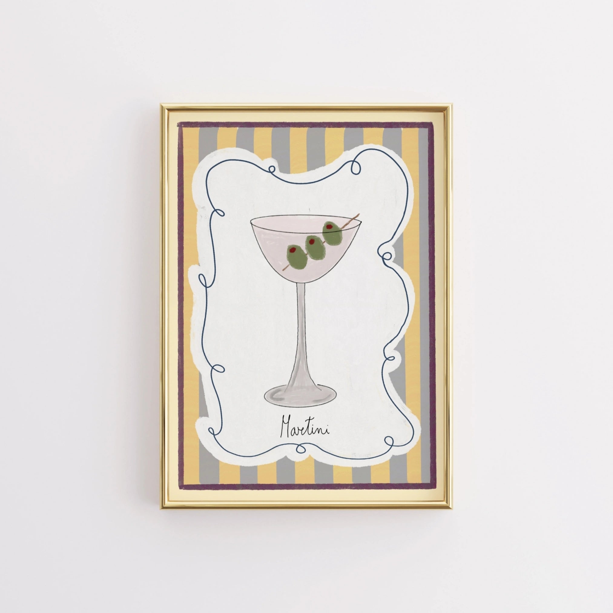 Decorazione murale per la tavola da pranzo italiana – Stampa di pasta, vino e cucina