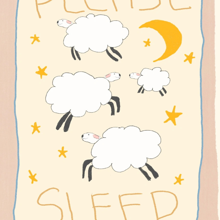 Please Sleep Wall Art – Poster per la cameretta delle pecore