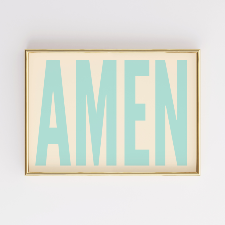 Amen Wall Art – Arredamento cristiano alla moda per la casa