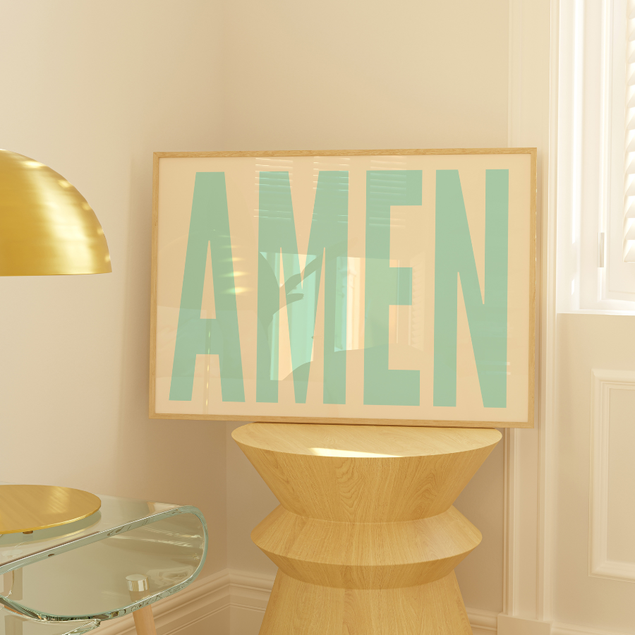 Amen Wall Art – Arredamento cristiano alla moda per la casa