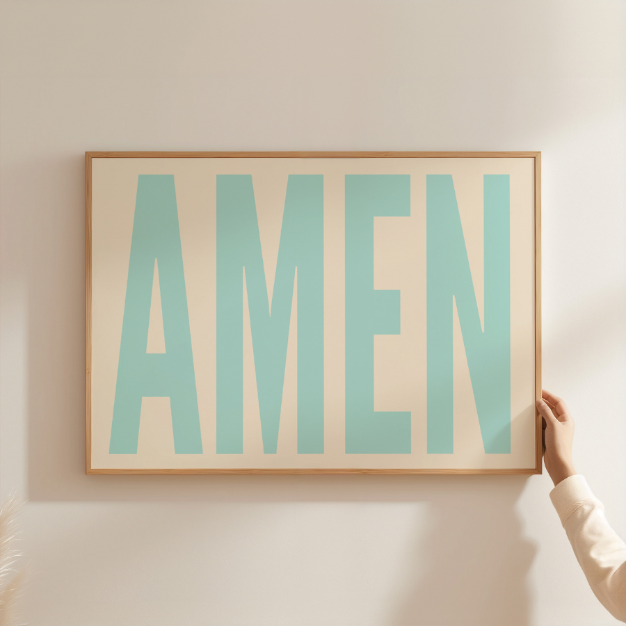 Amen Wall Art – Arredamento cristiano alla moda per la casa