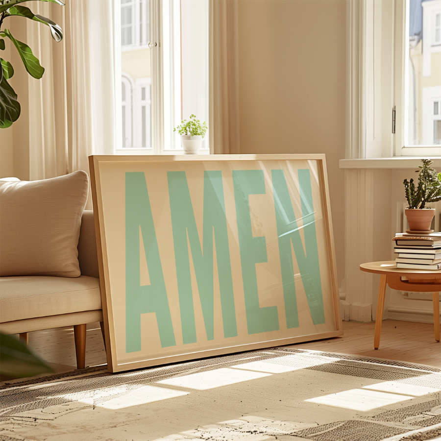 Amen Wall Art – Arredamento cristiano alla moda per la casa