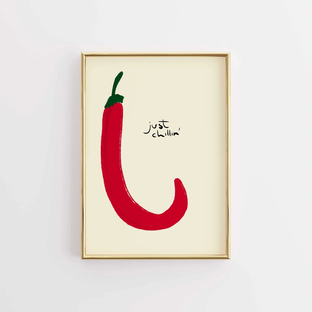Just Chillin' Wall Art - Divertente stampa da cucina