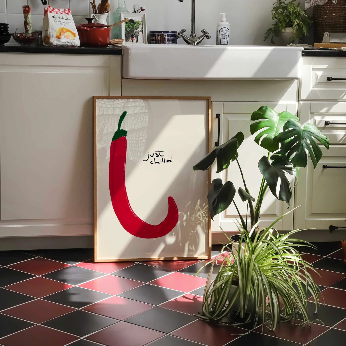 Just Chillin' Wall Art - Divertente stampa da cucina