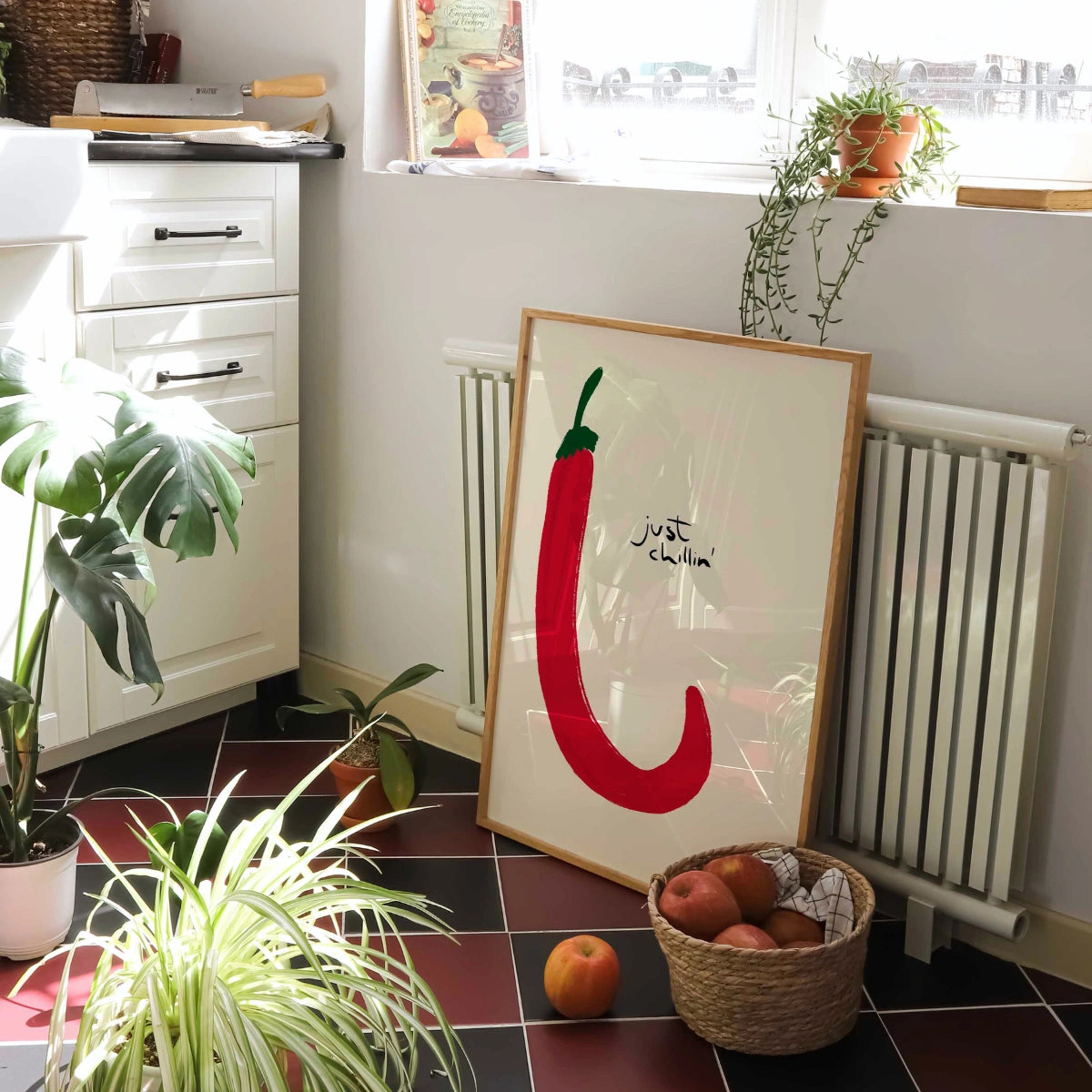 Just Chillin' Wall Art - Divertente stampa da cucina