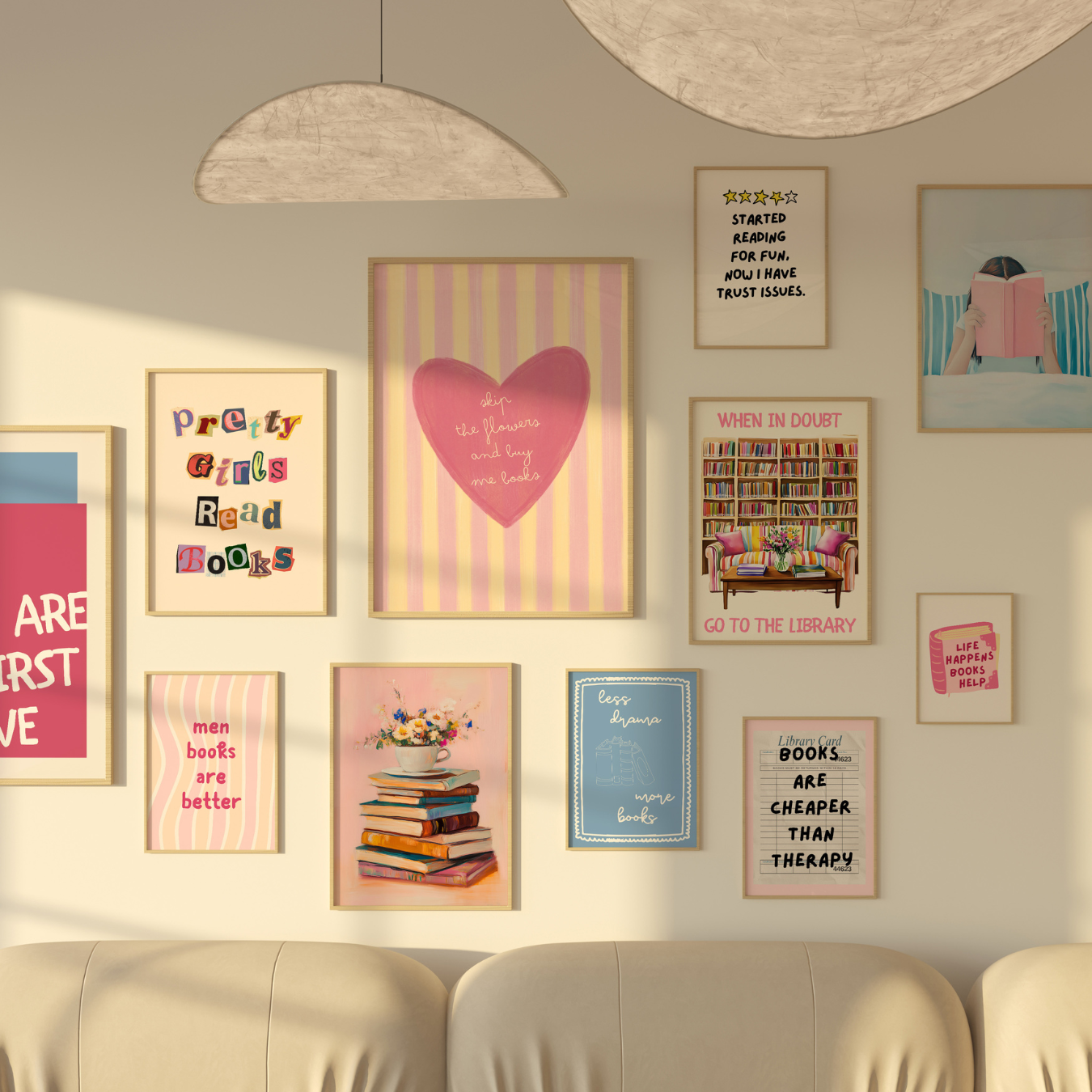 Decorazioni libresche fatte a mano, oltre 100 stampe