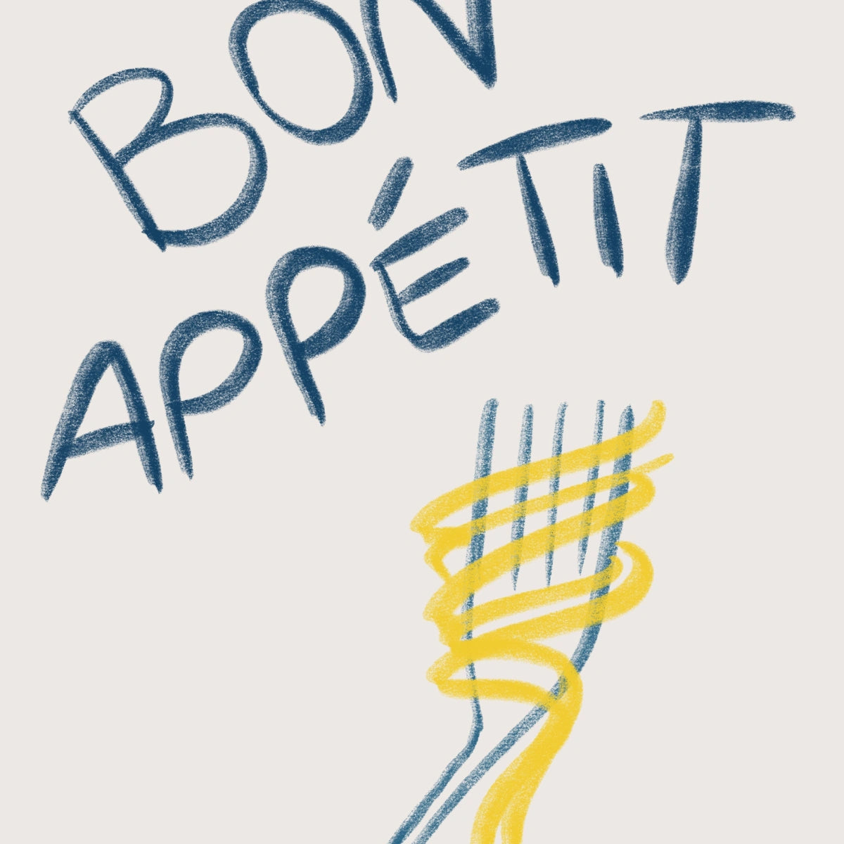 Bon Appétit Kitchen Wall Art – Stampa con citazione sul cibo