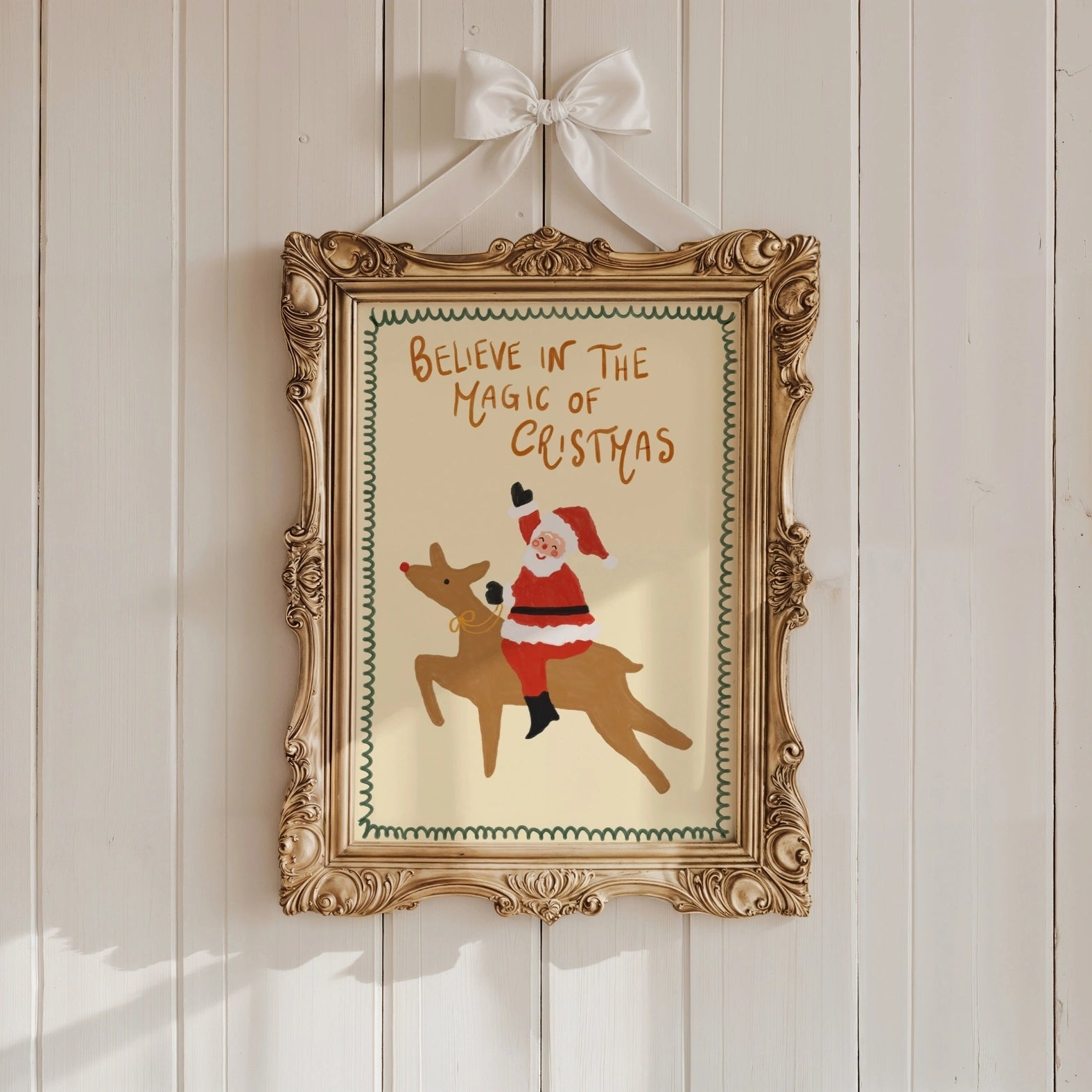 Babbo Natale e renne di Natale