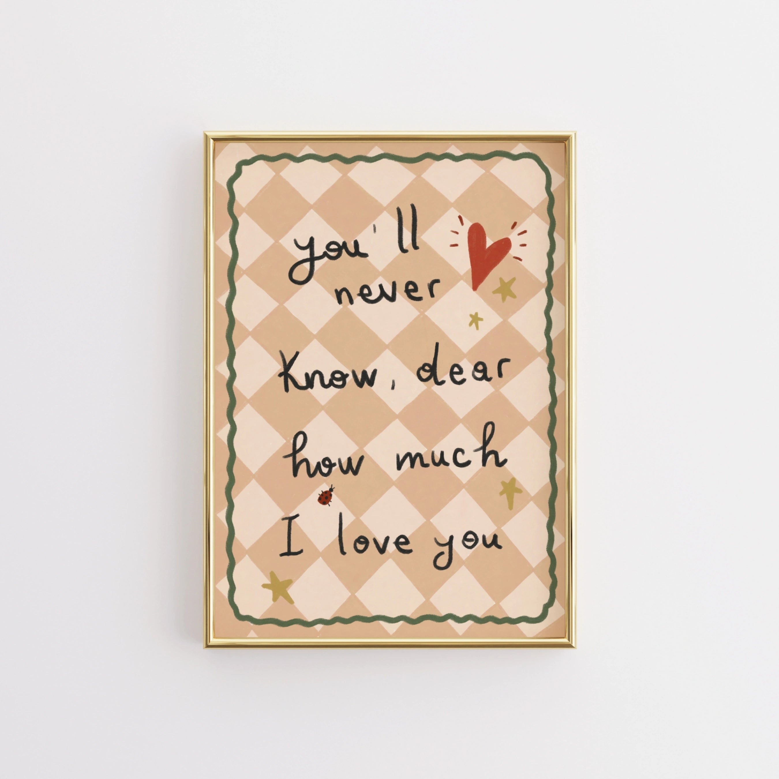 Decorazione murale neutra per bambini