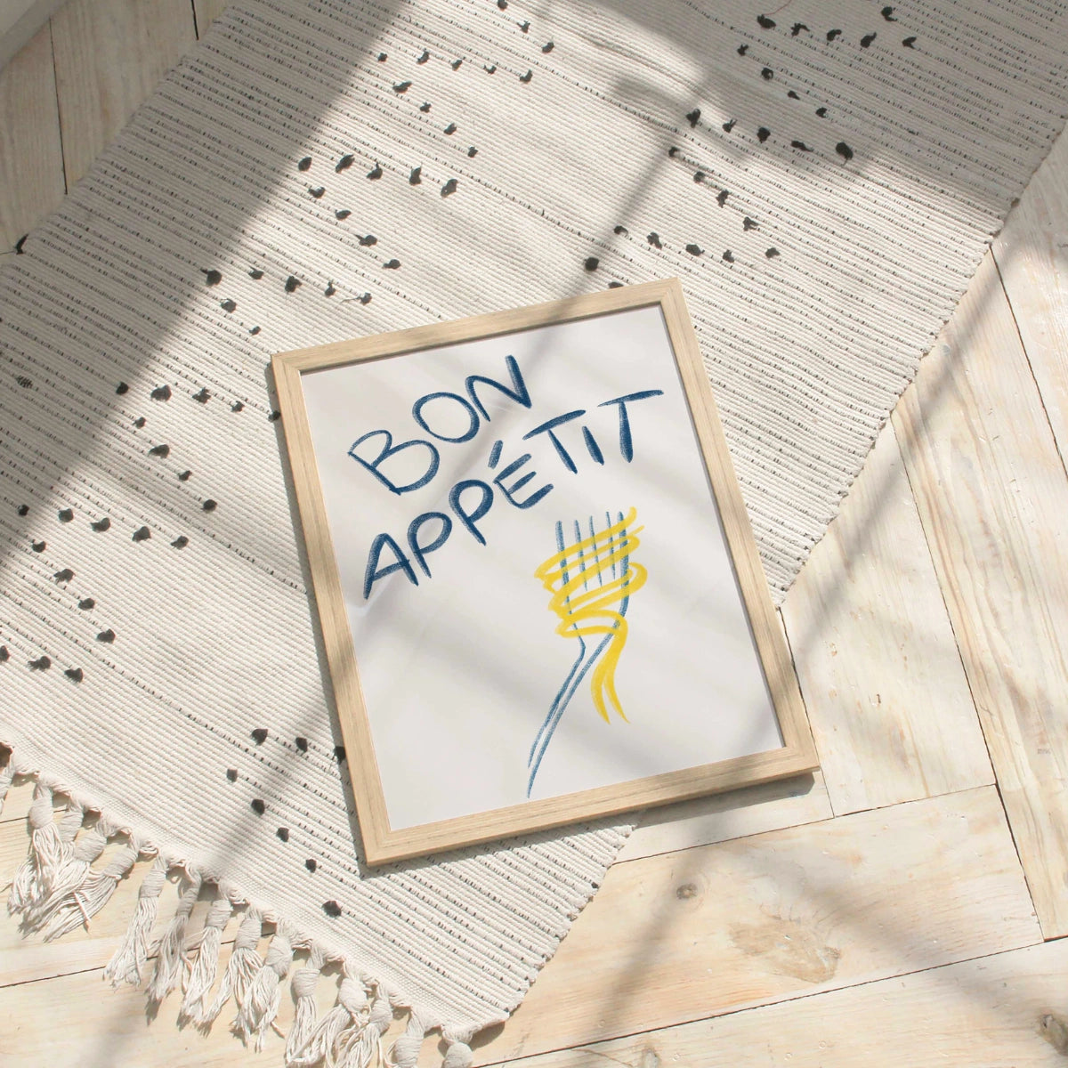 Bon Appétit Kitchen Wall Art – Stampa con citazione sul cibo