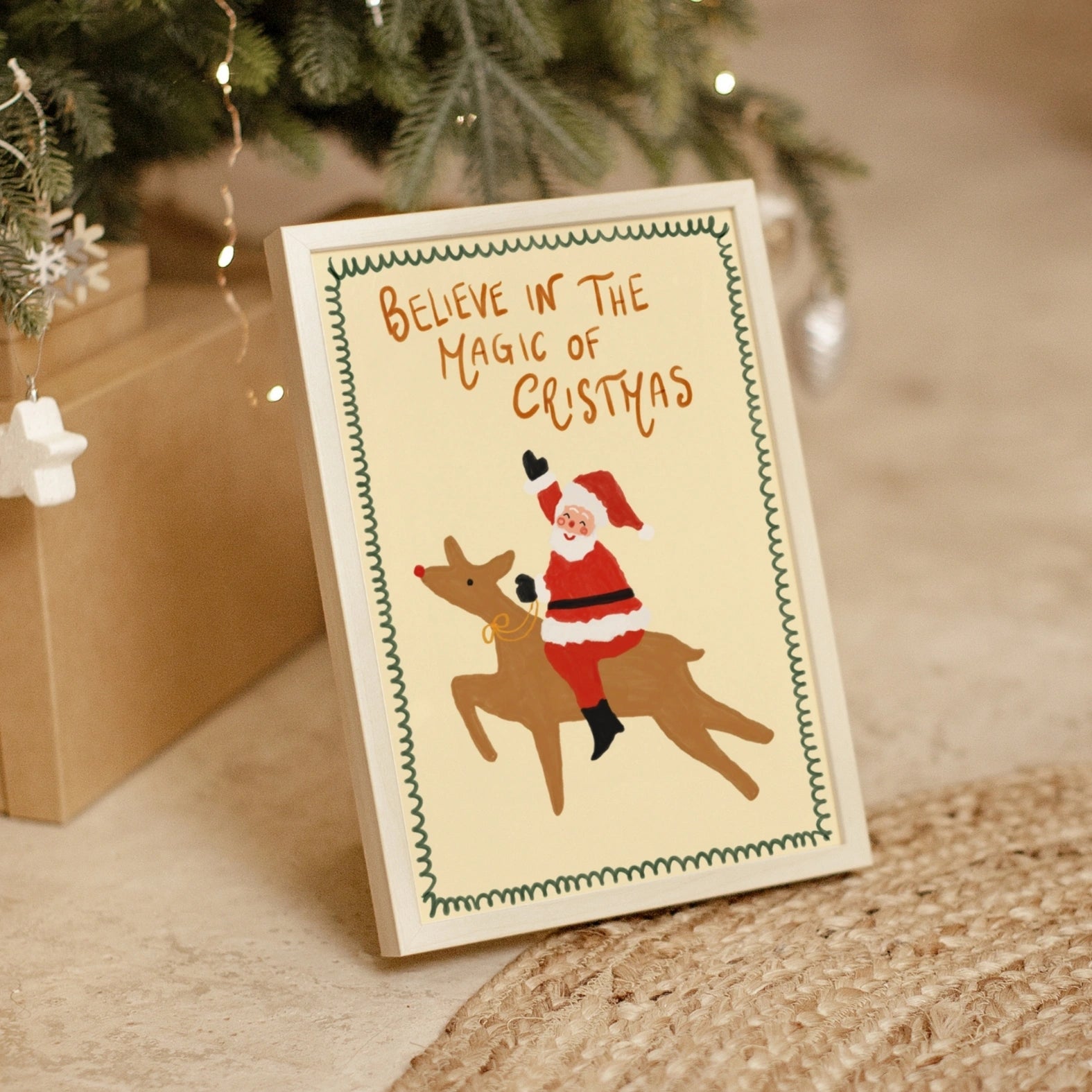 Babbo Natale e renne di Natale