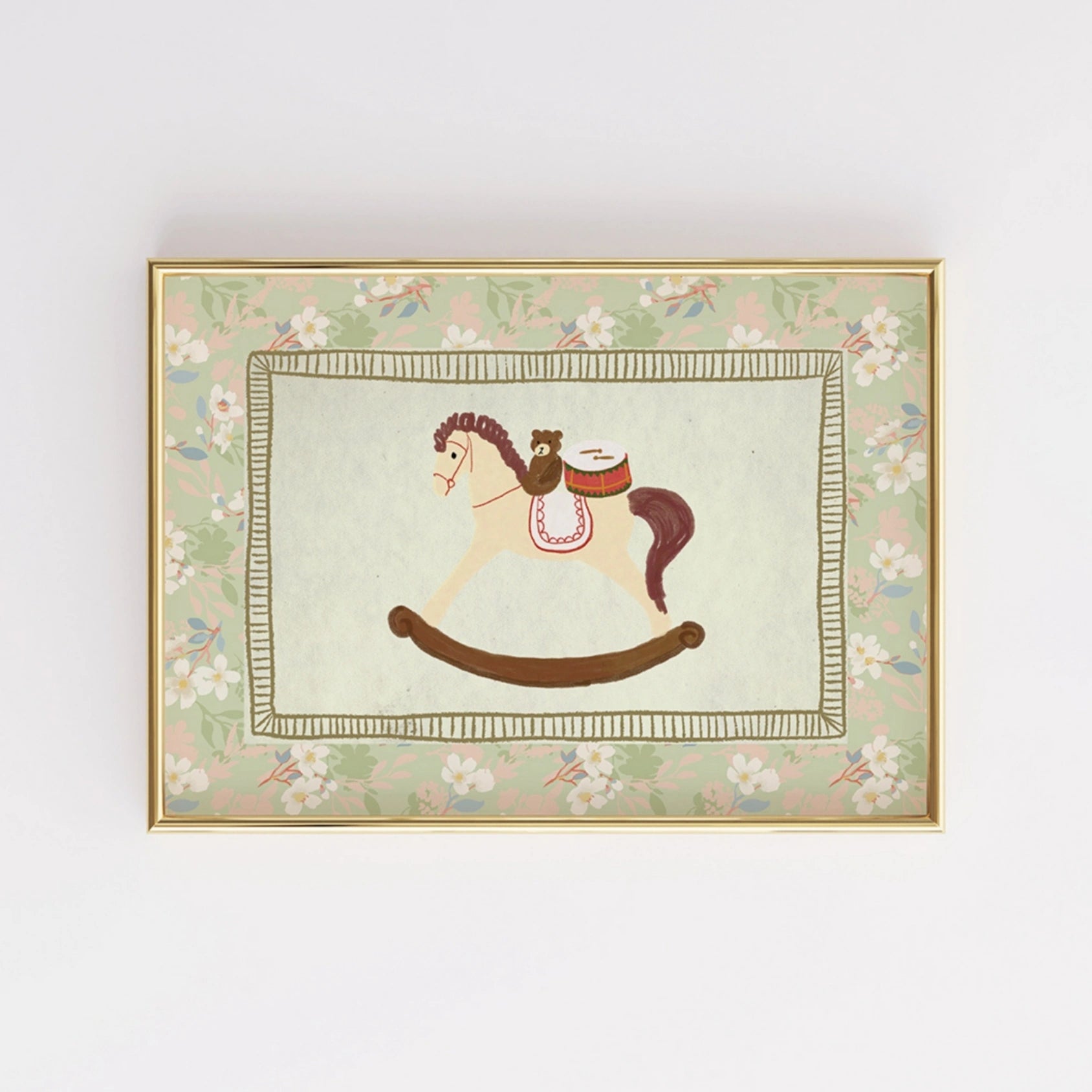 Decorazione murale con giocattoli d'epoca