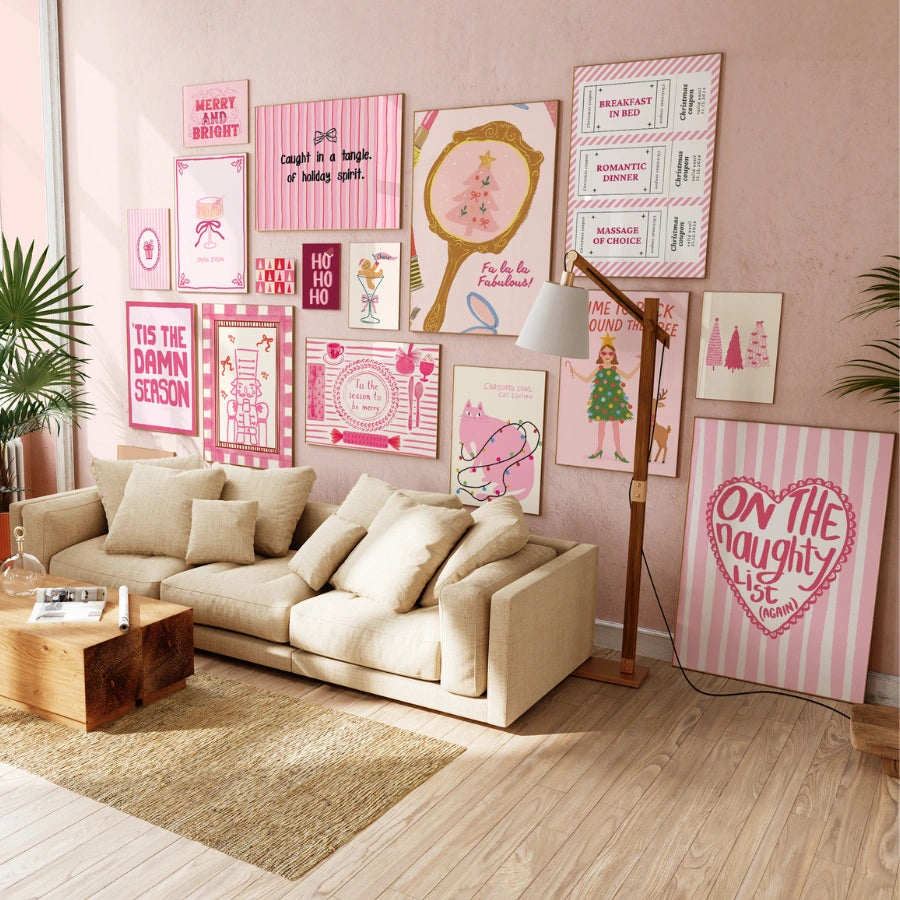 Natale rosa fatto a mano, oltre 110 stampe