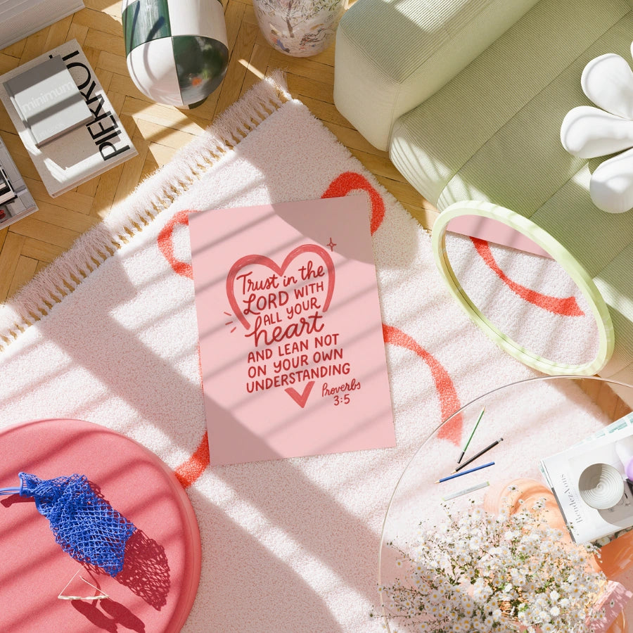 Poster con versetti della Bibbia – Opera d'arte ispiratrice basata sulle Scritture