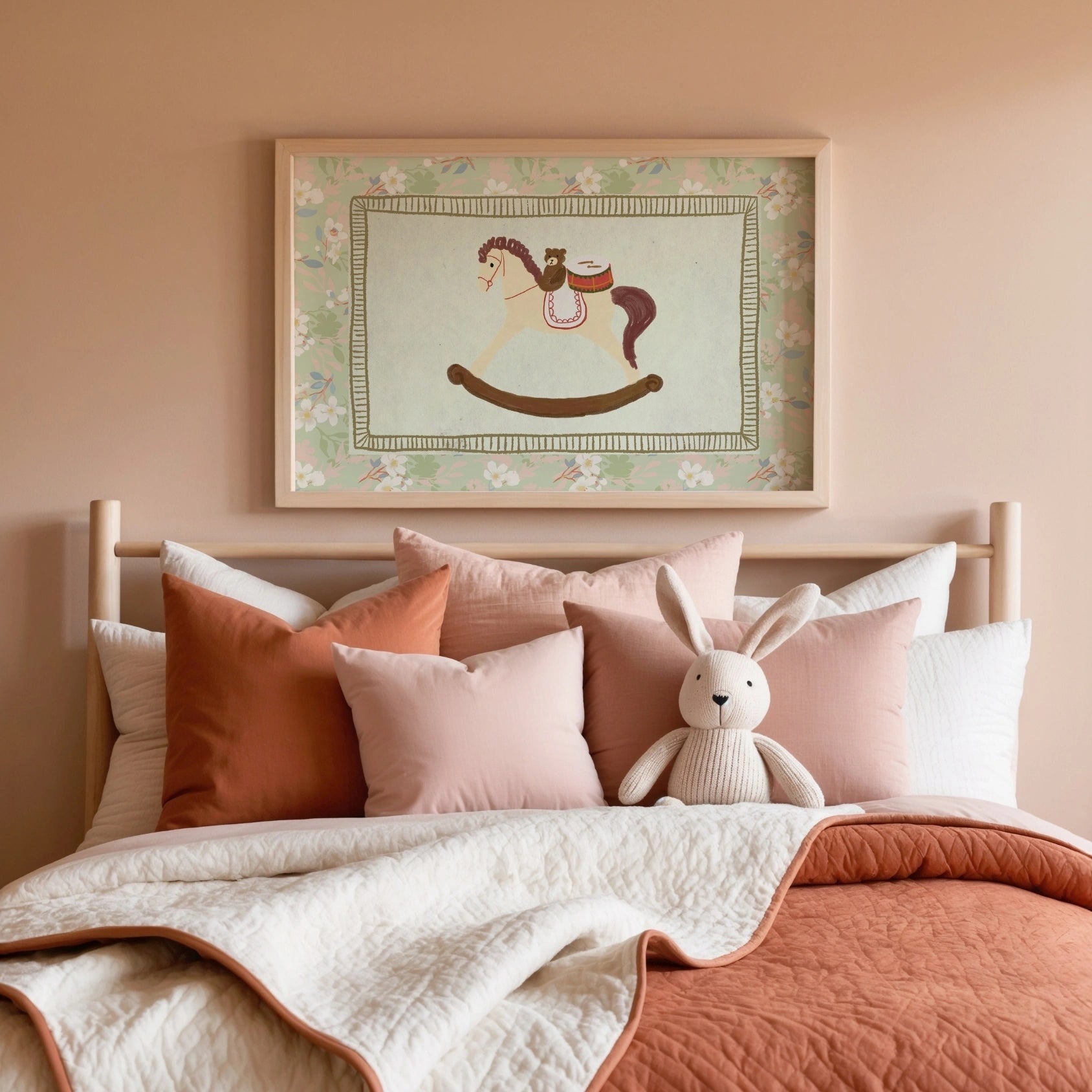 Decorazione murale con giocattoli d'epoca