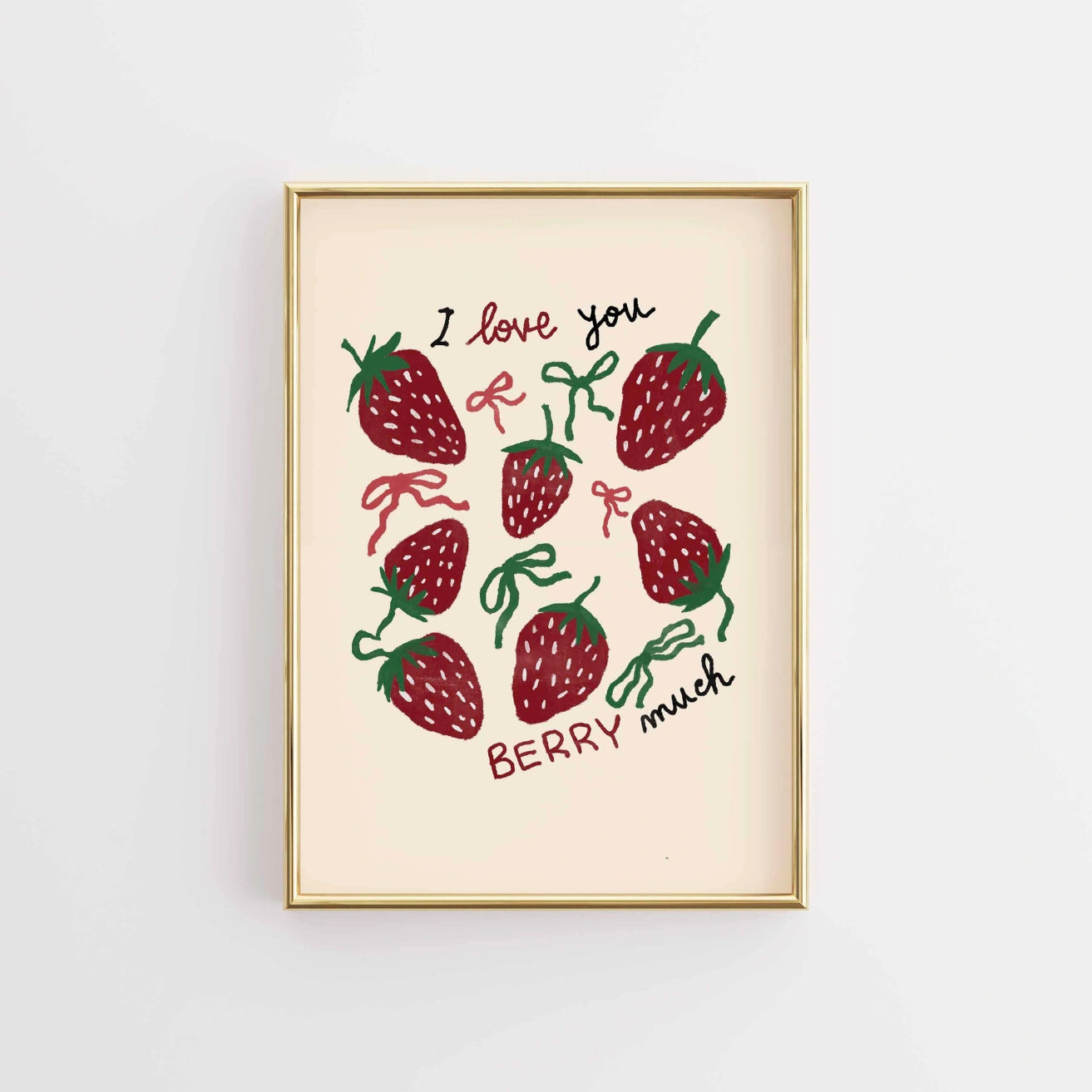 Arte murale a forma di fragola