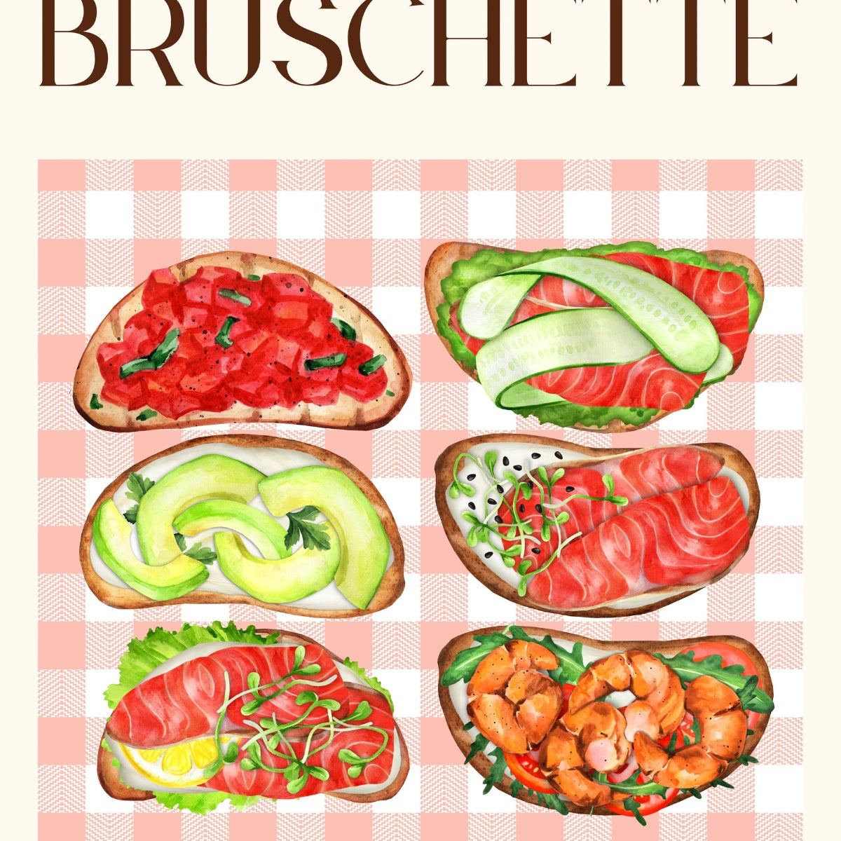 Bruschetta Wall Art – Decorazione per cucina italiana