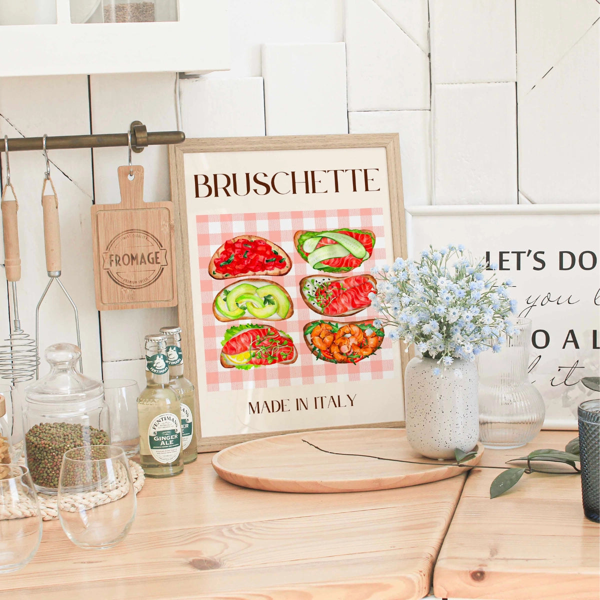 Bruschetta Wall Art – Decorazione per cucina italiana
