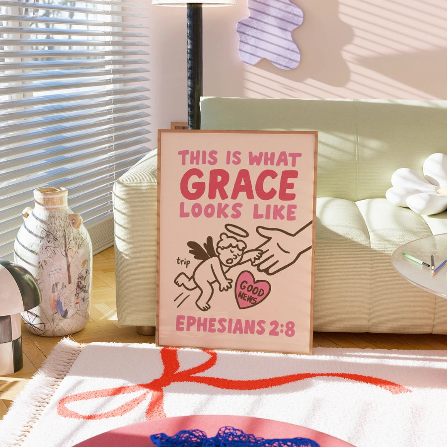 Ecco come appare la grazia - Poster murale "Good News Faith"