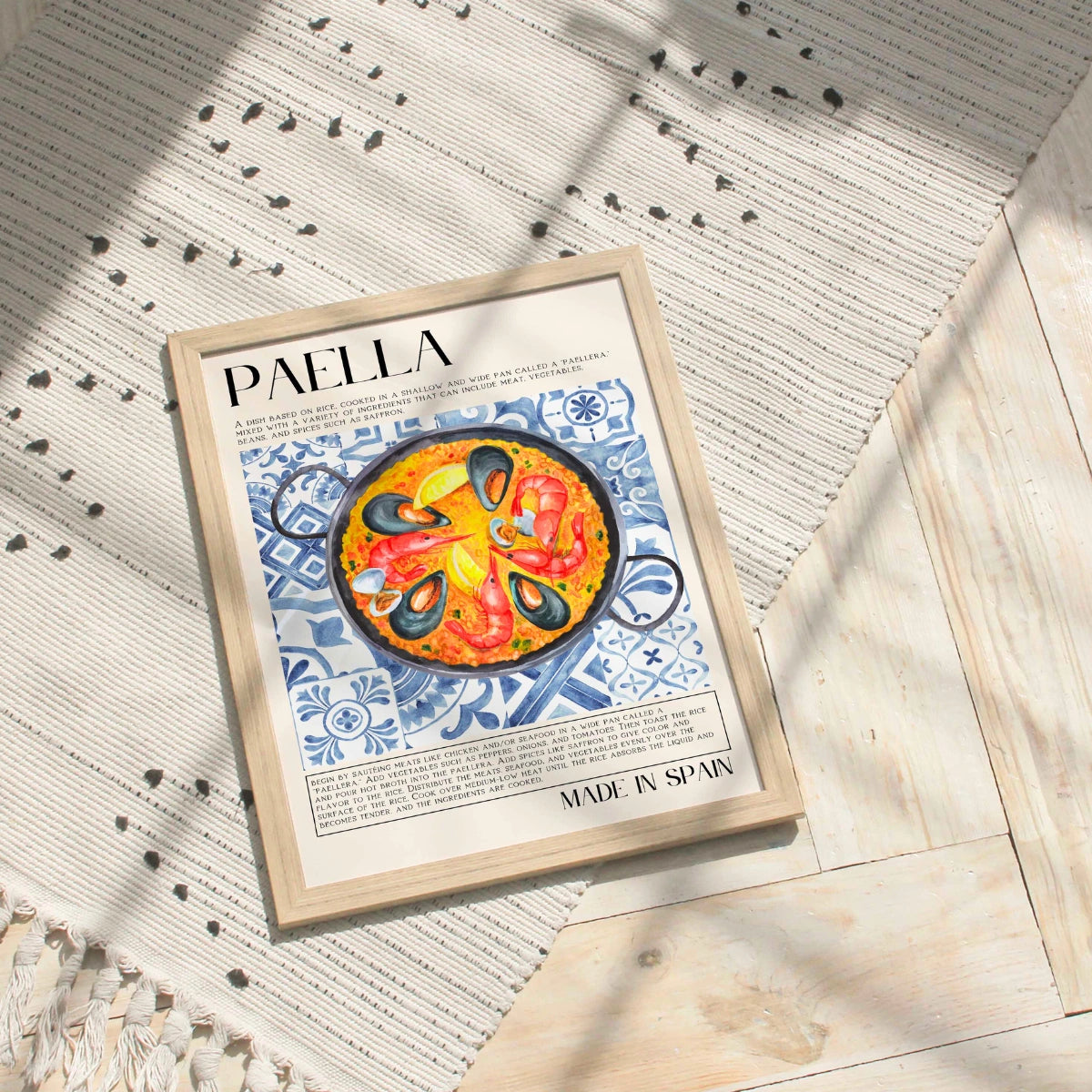 Decorazione murale per paella – Decorazione per cucina spagnola