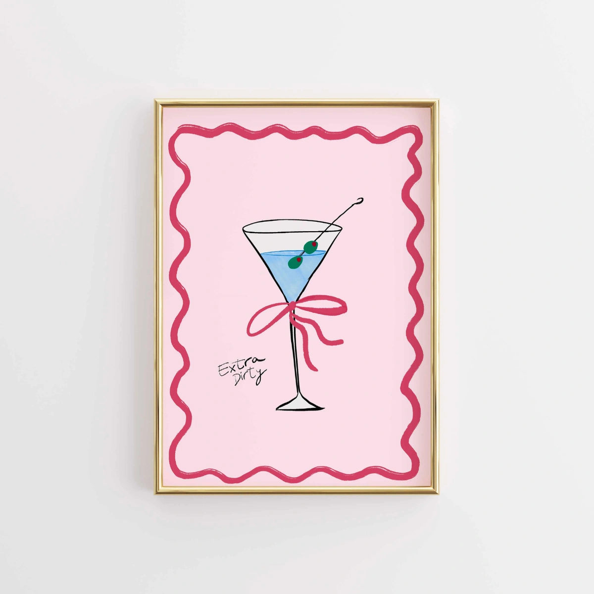 Martini Cocktail Wall Art – Stampa di bevande