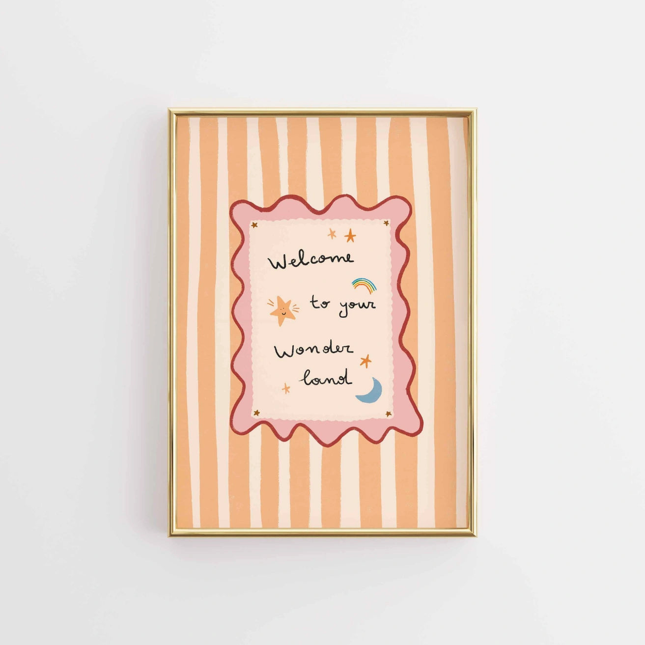 Decorazione murale a strisce per bambini