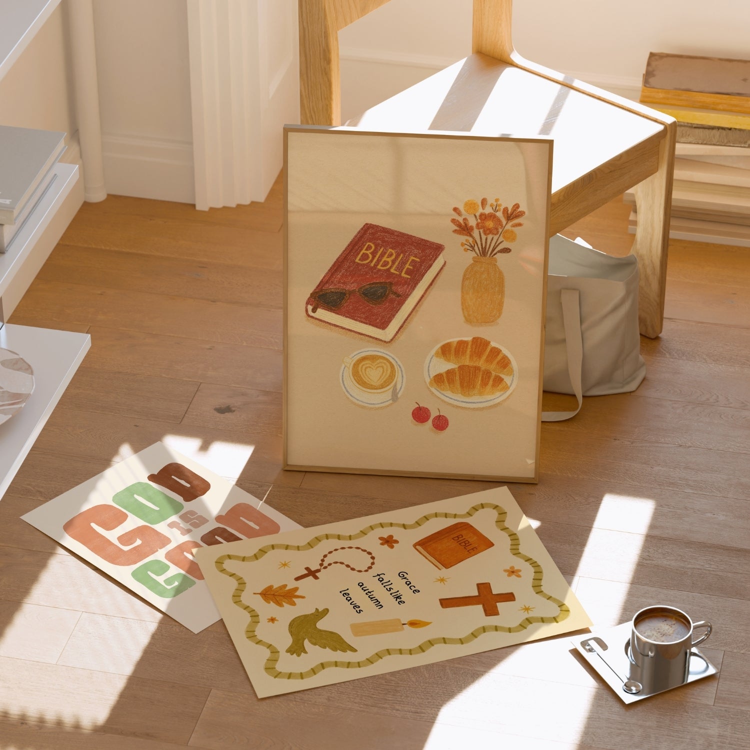 Poster cristiani arancioni