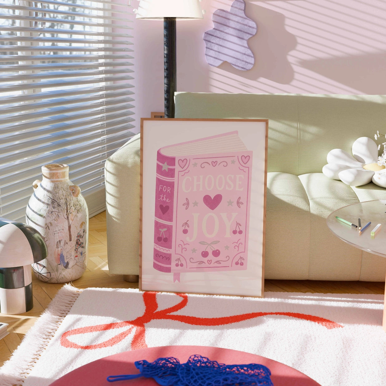 Scegli il libro Joy – Stampa rosa da libro