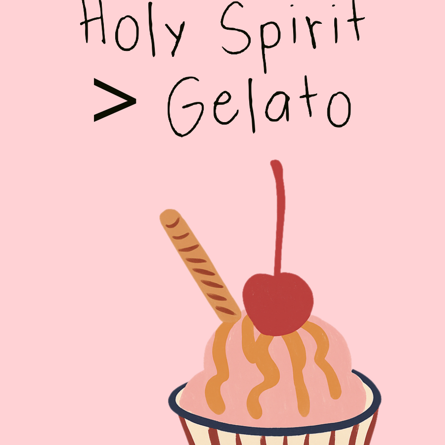 Arte murale cristiana dello Spirito Santo – Stampa divertente di un versetto della Bibbia