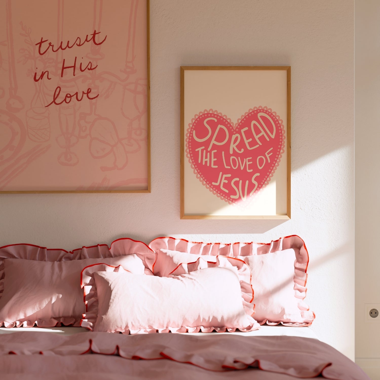 Poster cristiani rosa