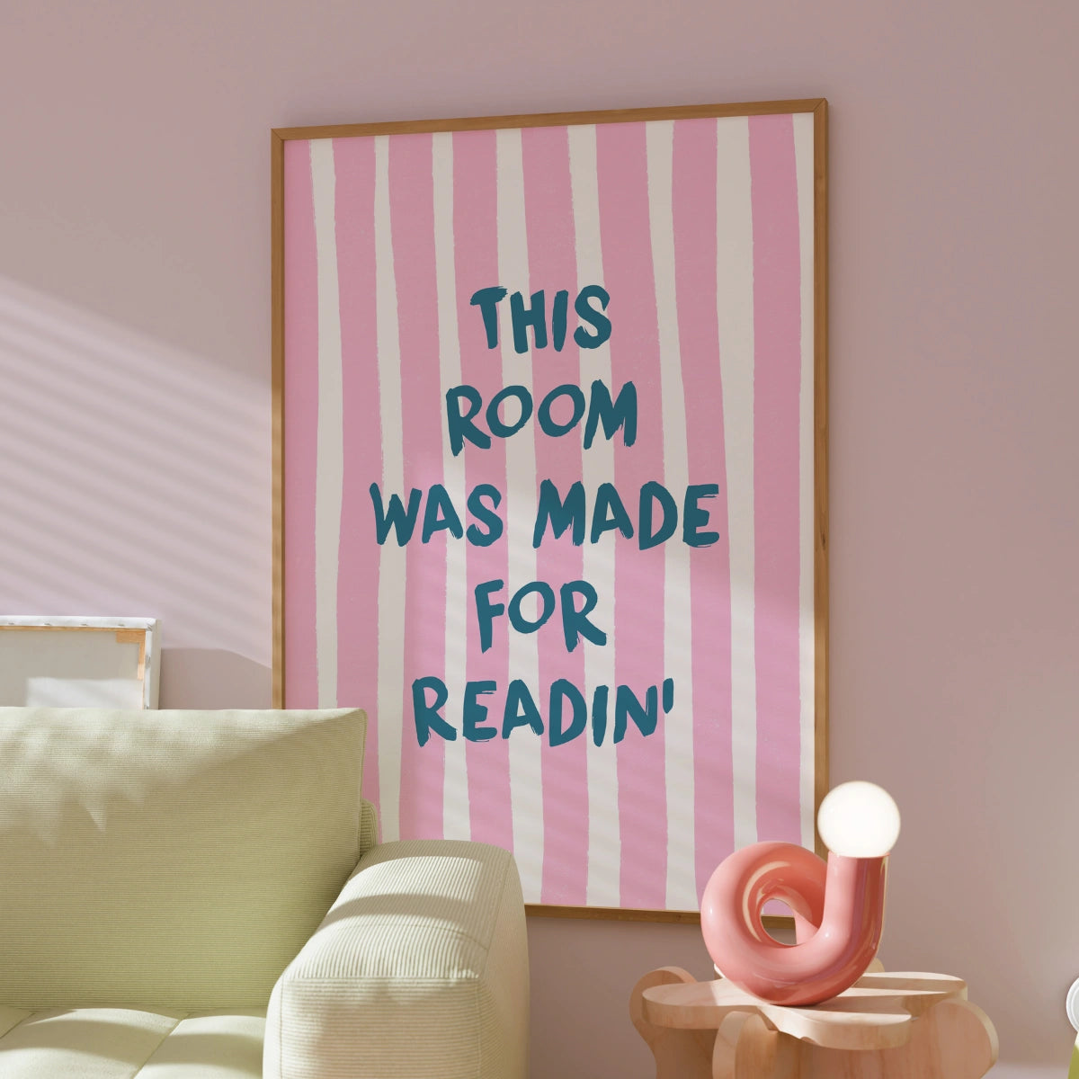 Stampa Room Made for Reading - Divertente arte murale a tema libresco