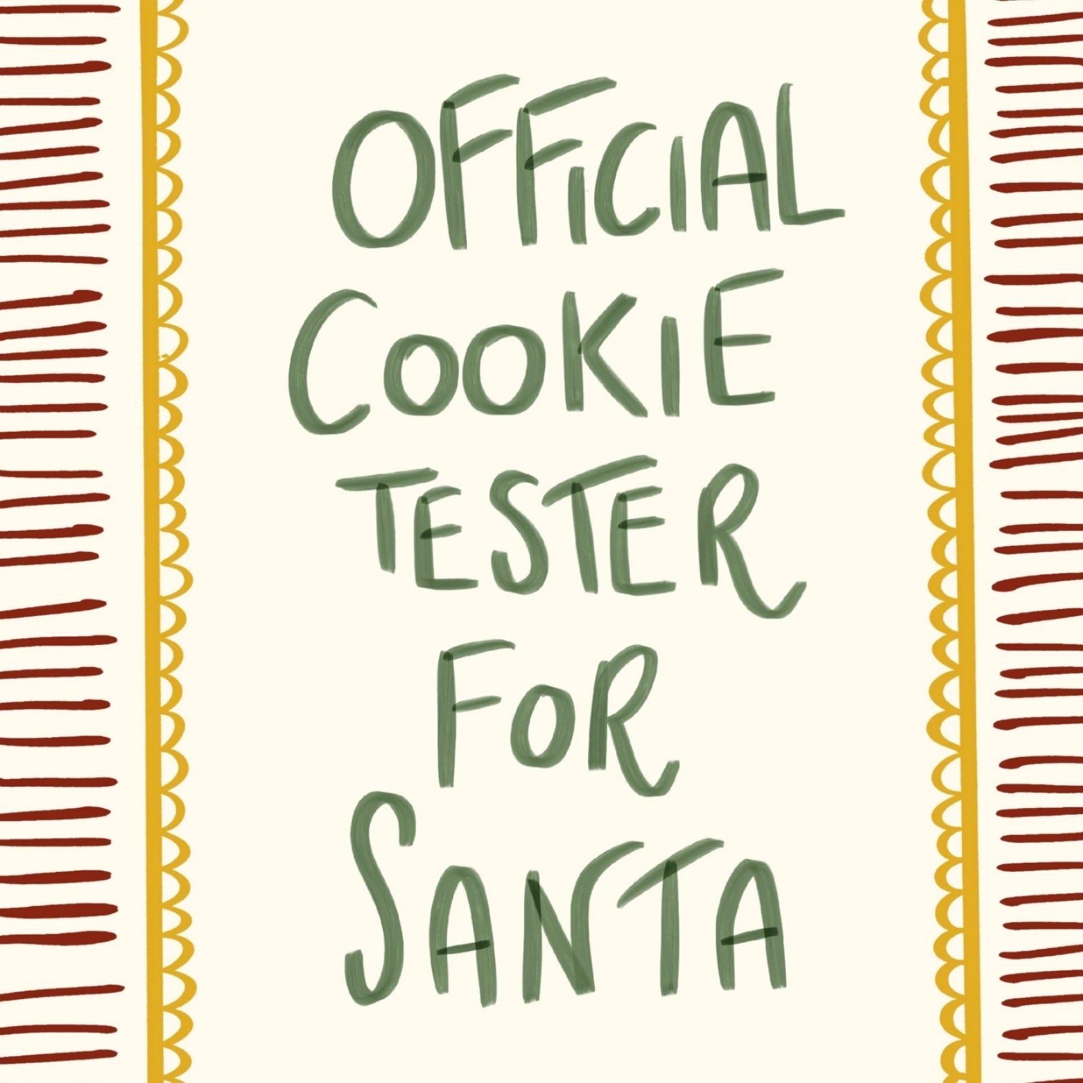 Tester ufficiale dei biscotti per Babbo Natale