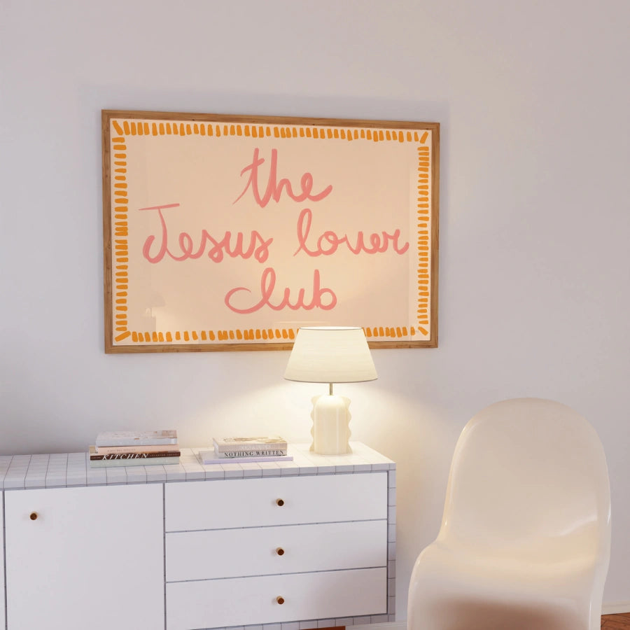 The Jesus Lover Club Wall Art – Stampa cristiana alla moda