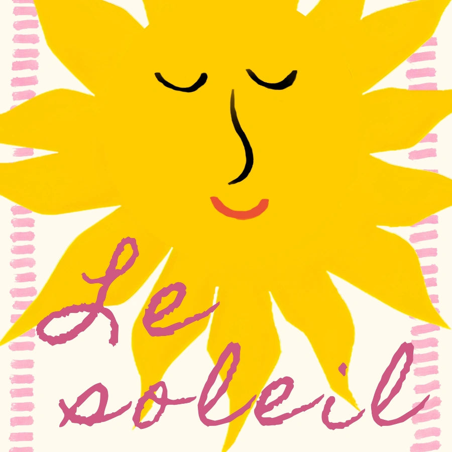 Le Soleil Wall Art - Poster Preppy Sunshine