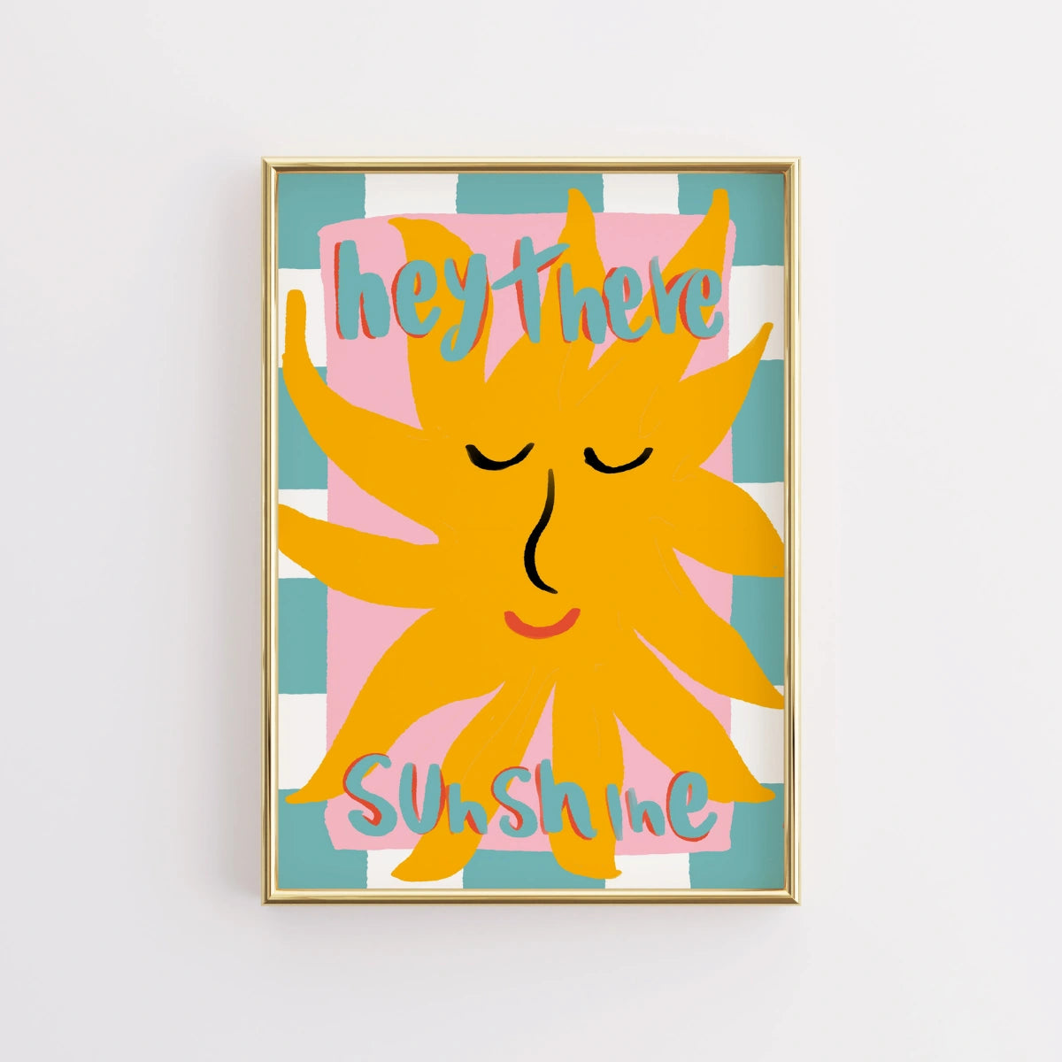 Hey There Sunshine Wall Art - Stampa costiera estiva