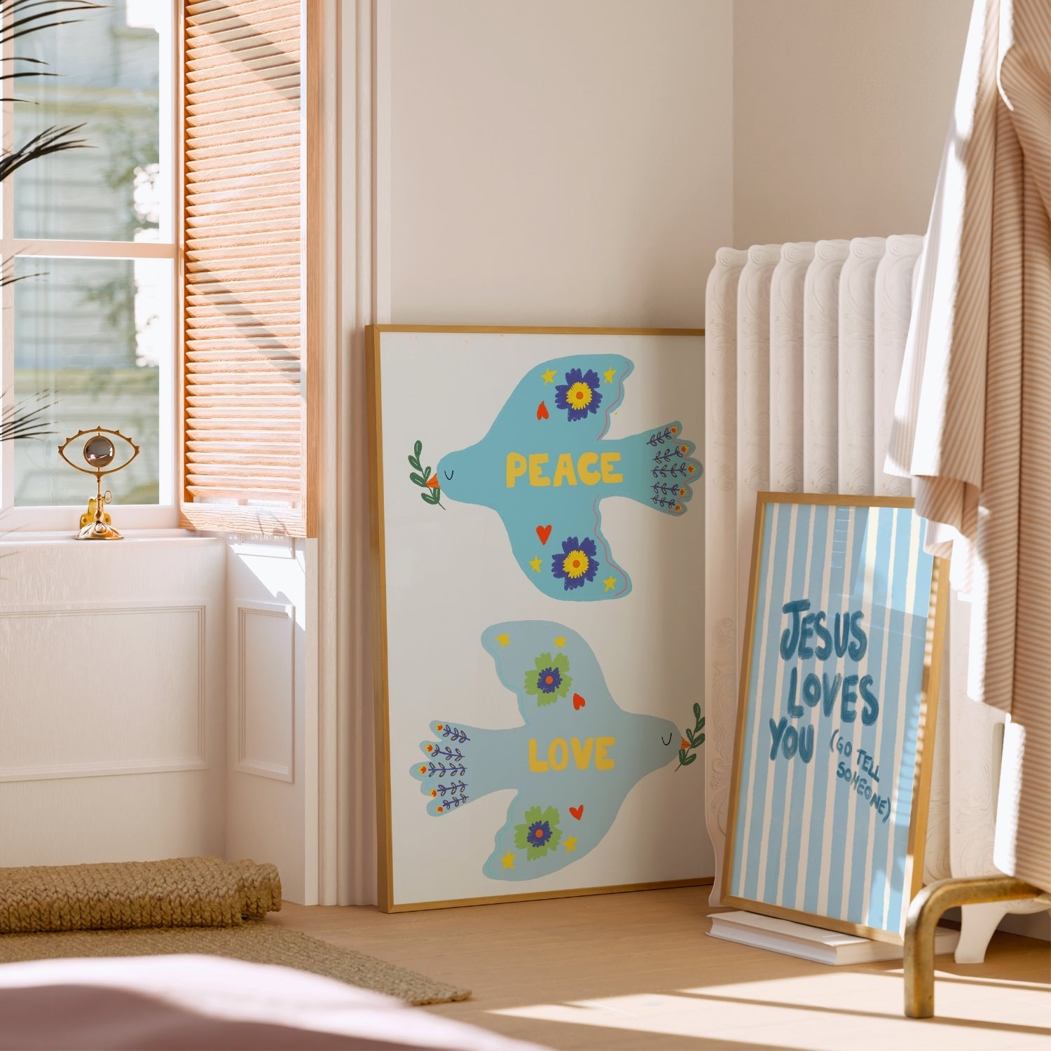 Manifesti cristiani blu