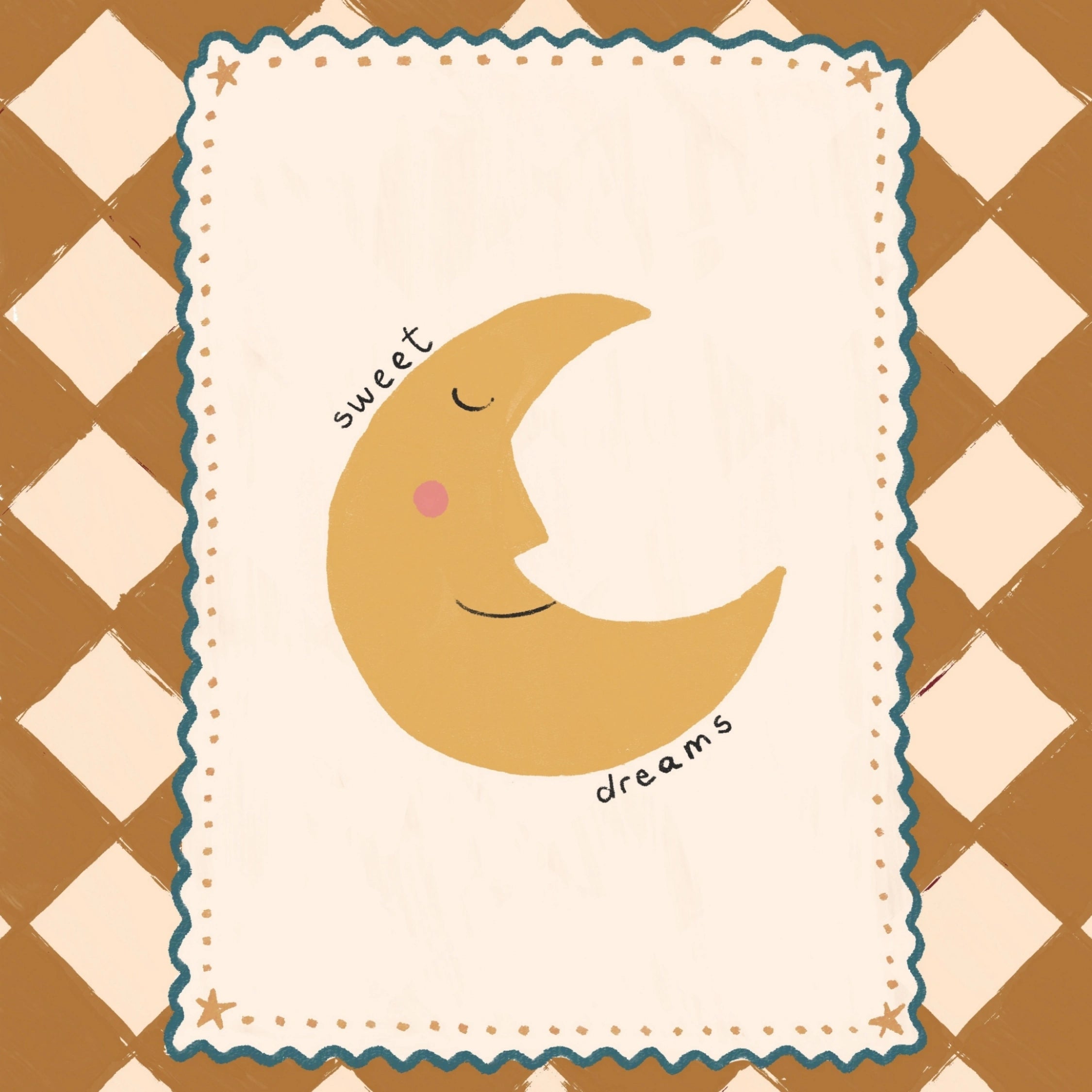 Stampa "Sogni d'oro" con luna