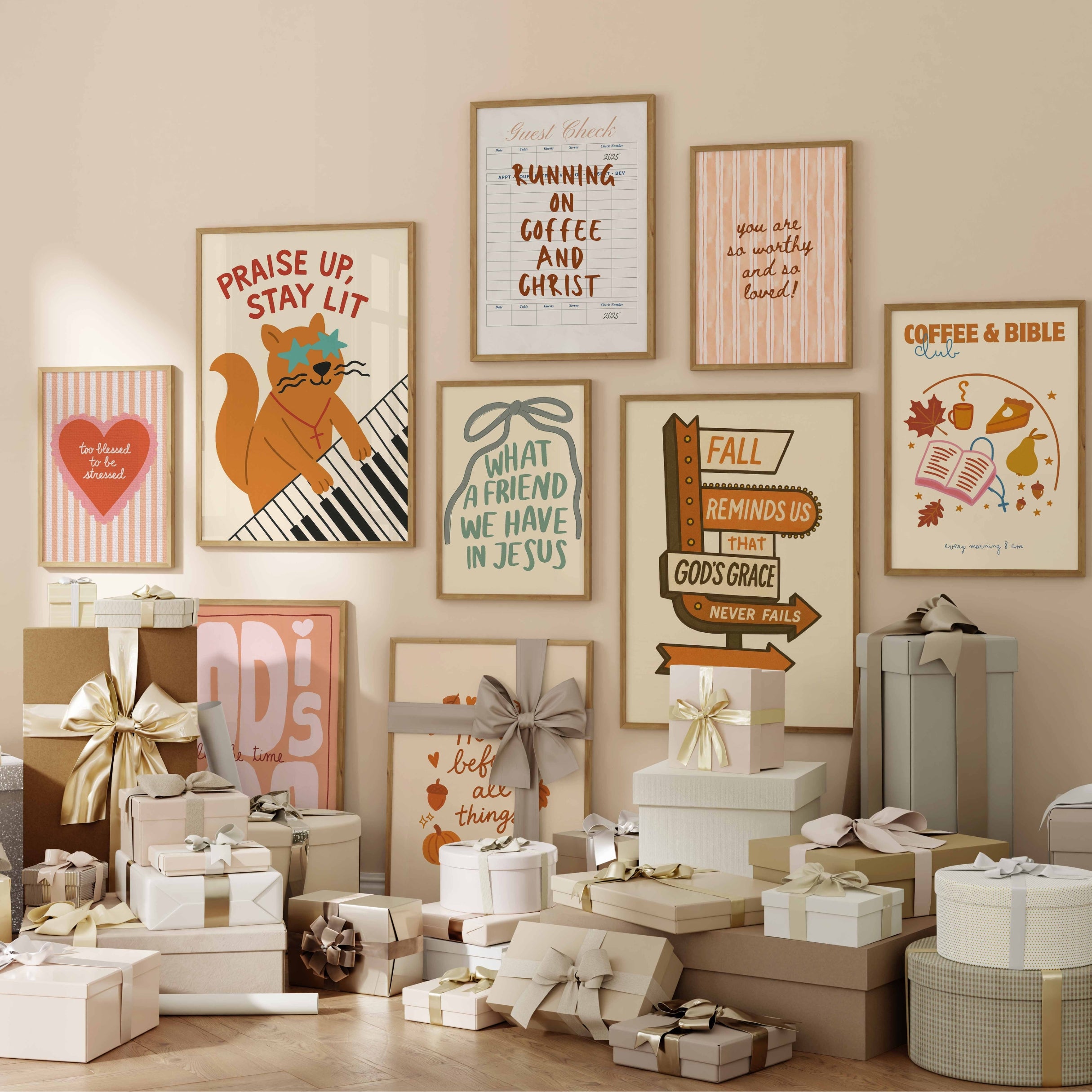 Cozy Christian fatto a mano, oltre 100 stampe