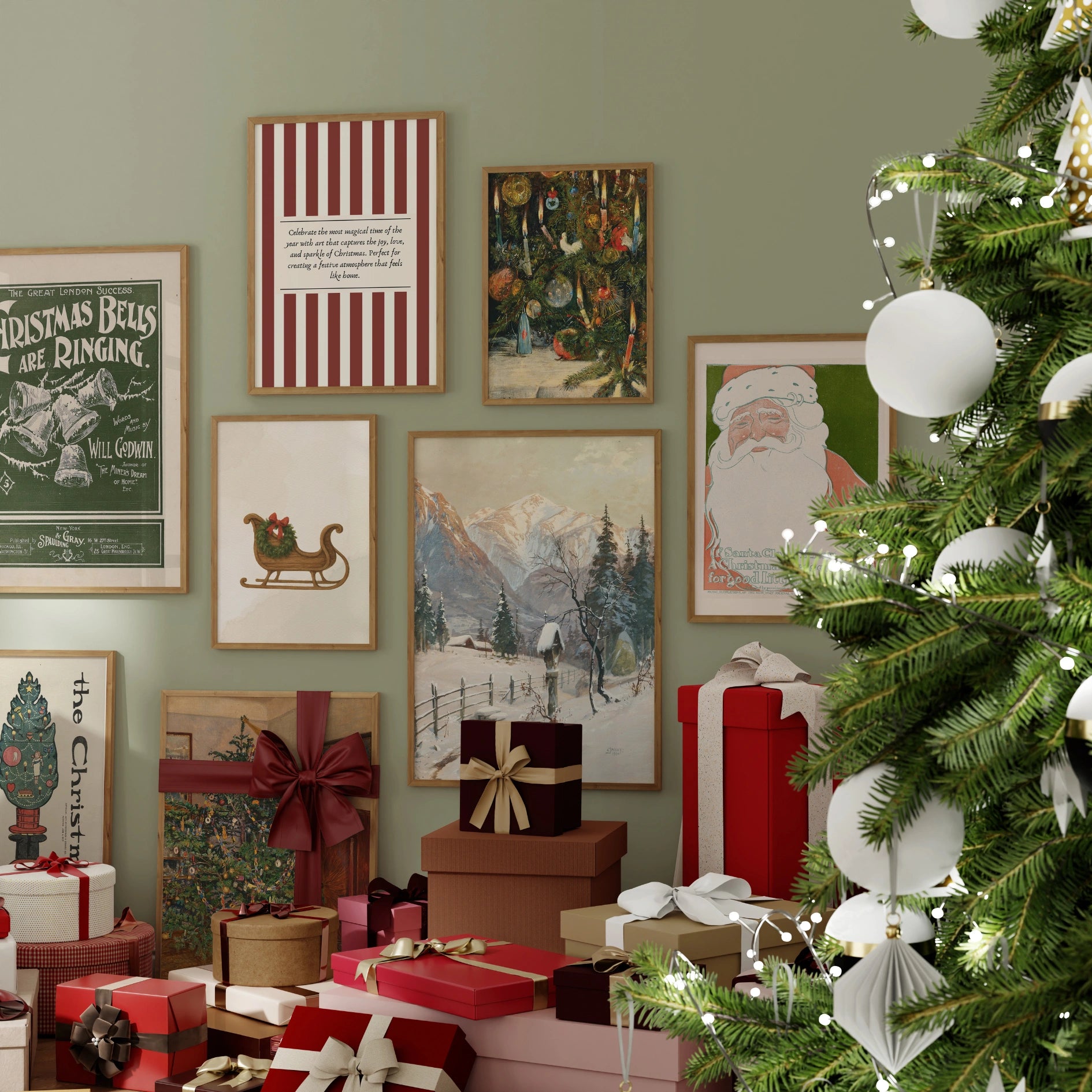 Natale e inverno vintage, oltre 300 stampe