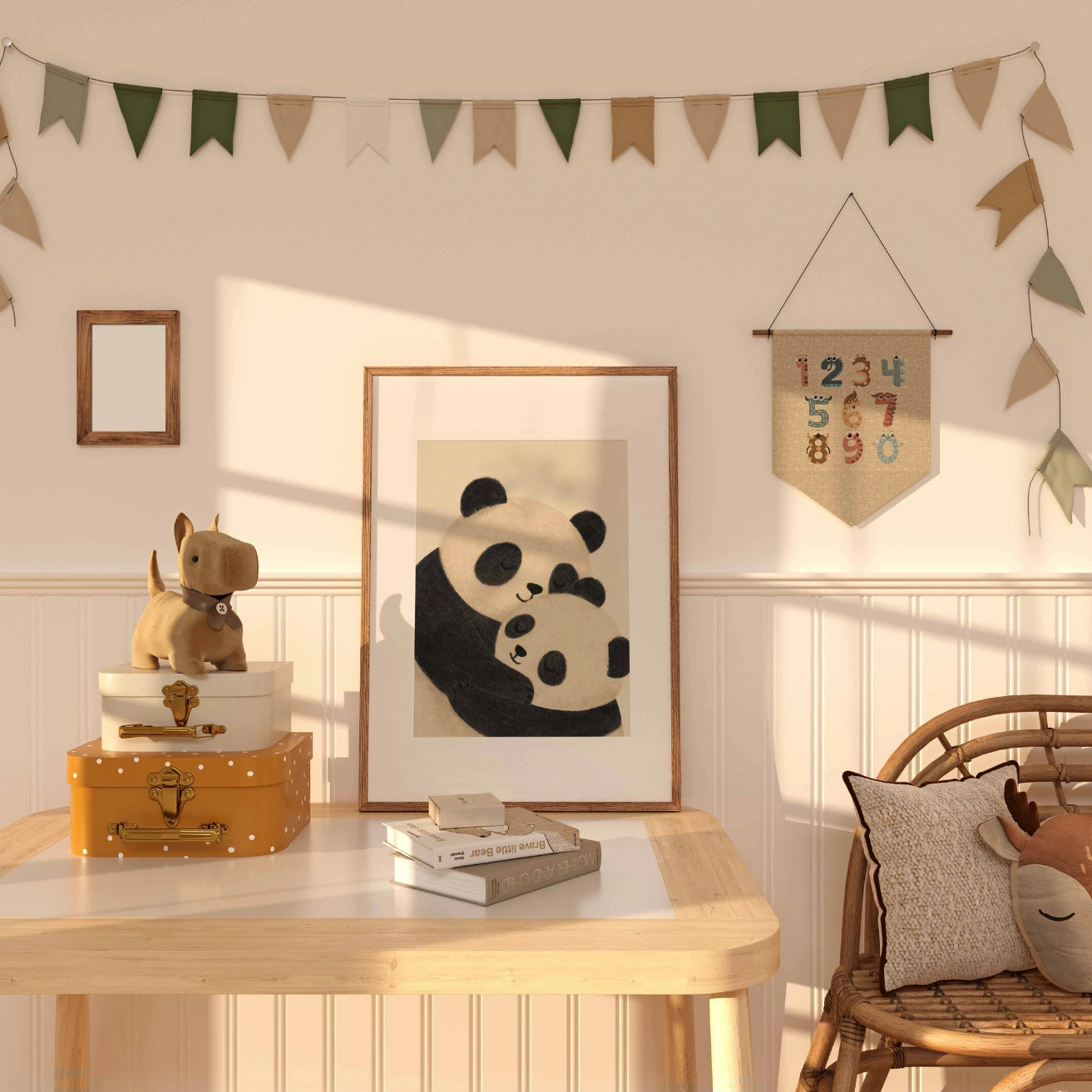 Stampa per cameretta dei panda