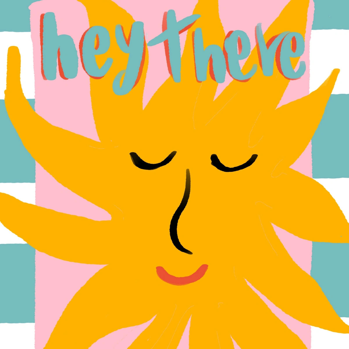Hey There Sunshine Wall Art - Stampa costiera estiva
