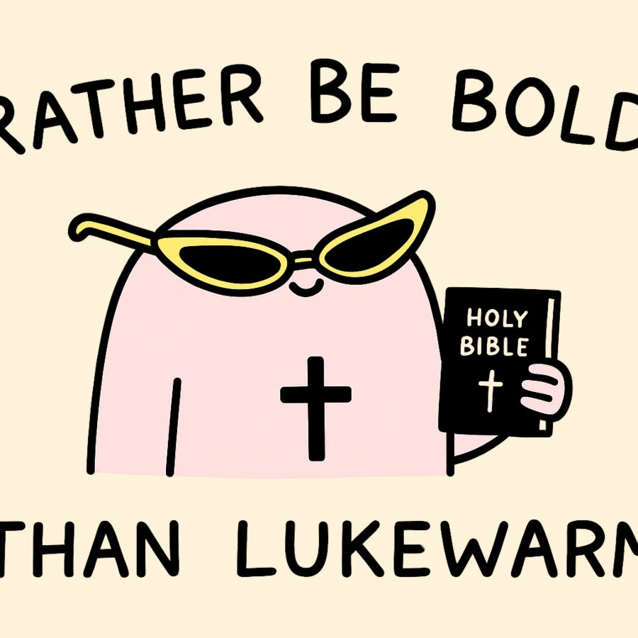 Meglio essere audaci che tiepidi - Stampa motivazionale cristiana