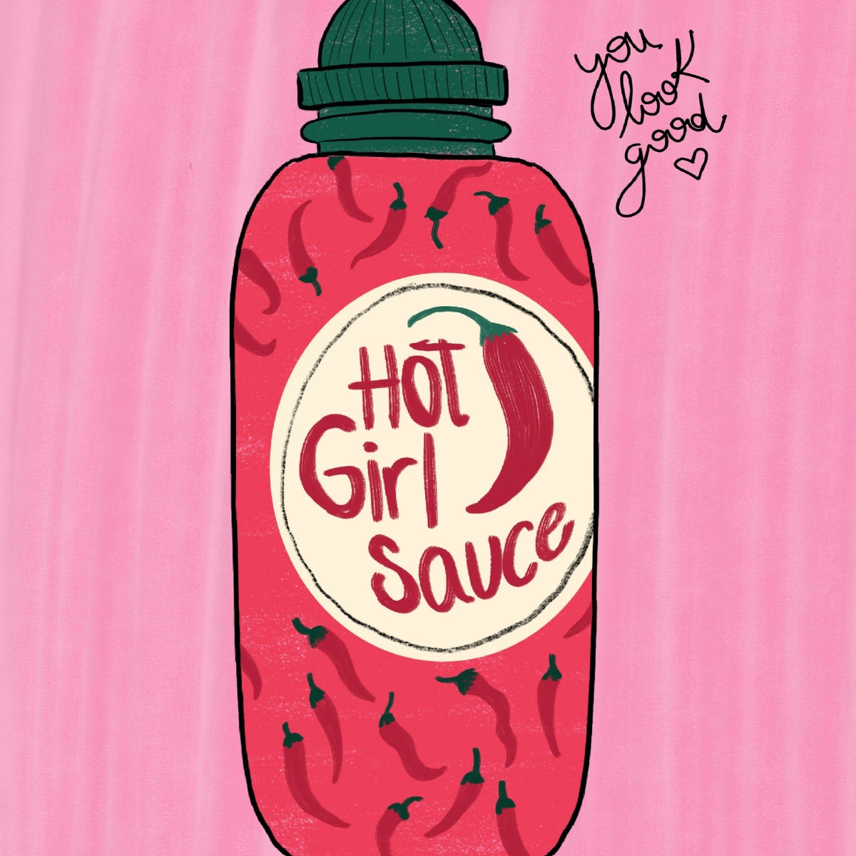 Hot Girl Sauce Wall Art – Poster da cucina