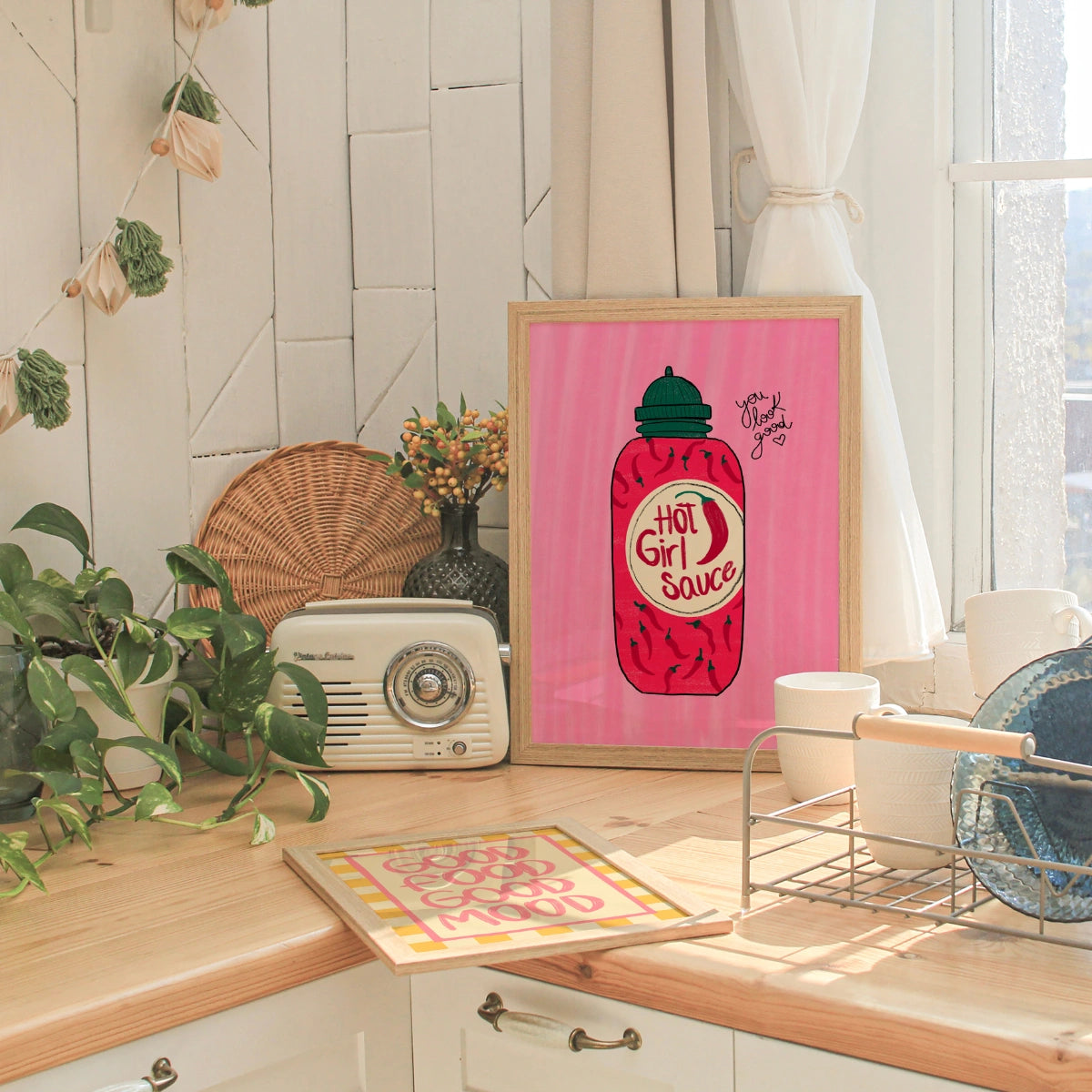 Hot Girl Sauce Wall Art – Poster da cucina