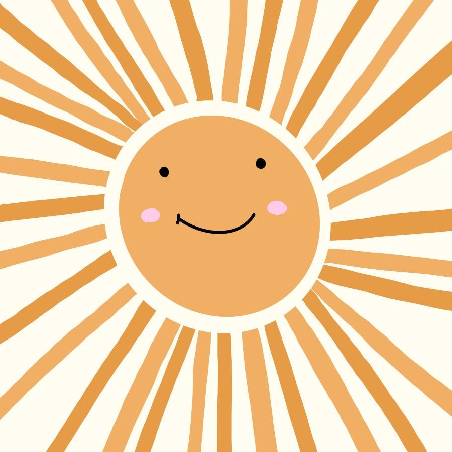 Poster murale "Sun Smiling Sun" - Poster per cameretta dei bambini