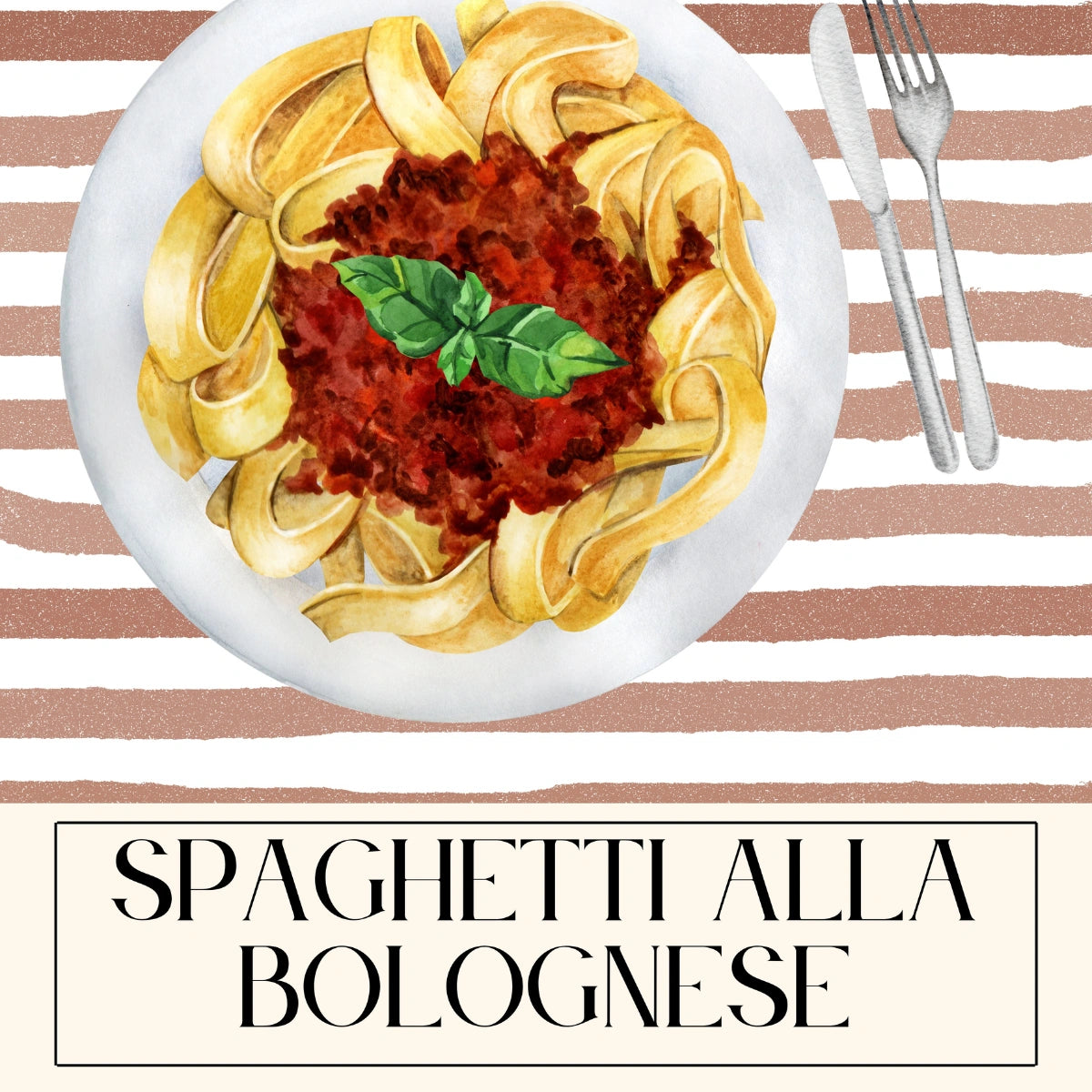 Spaghetti Kitchen Wall Art – Stampa di pasta italiana