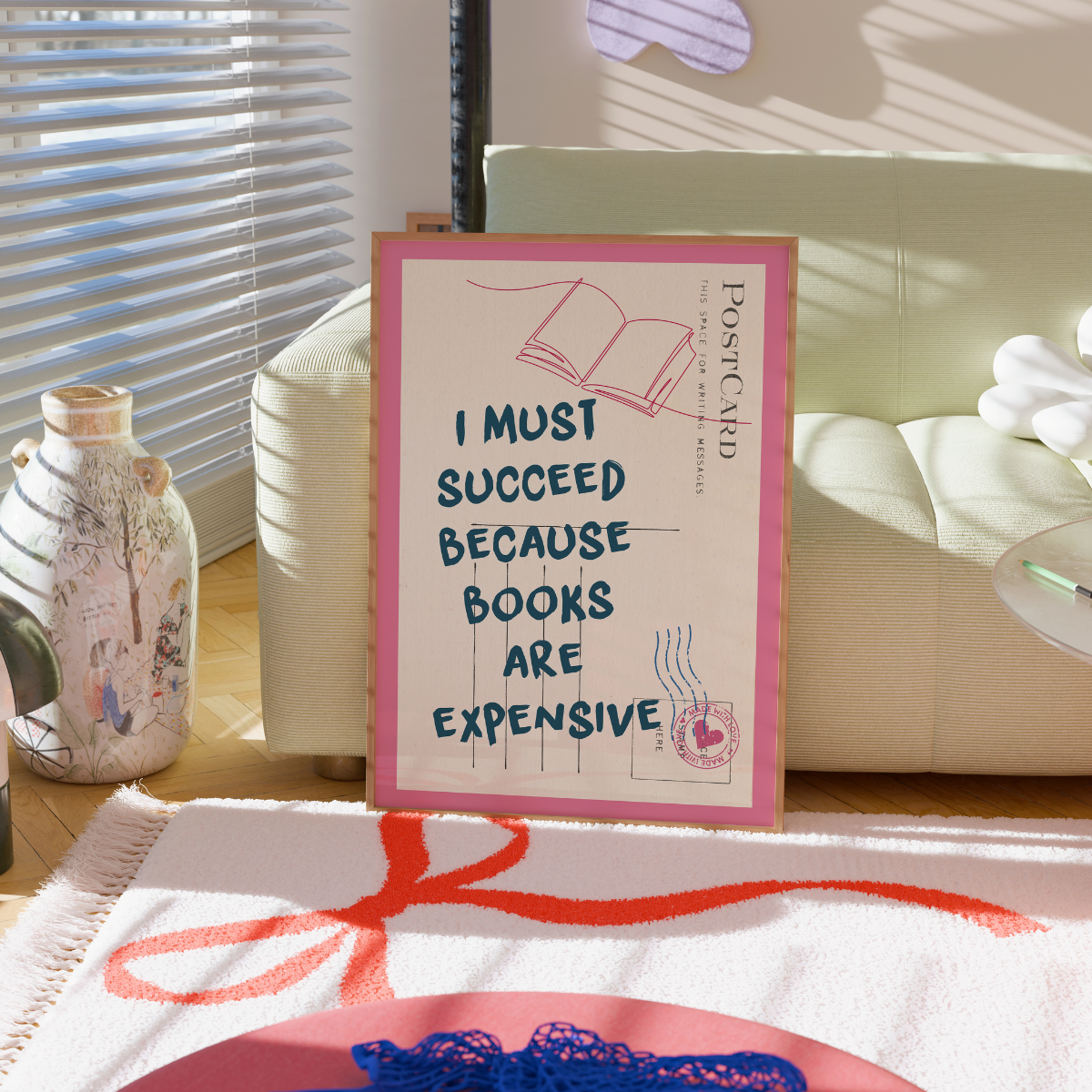 I libri sono costosi - Stampa motivazionale divertente da parete