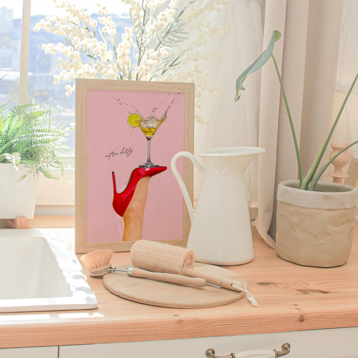 Stampa Extra Dirty Martini – Arte murale da cocktail glamour
